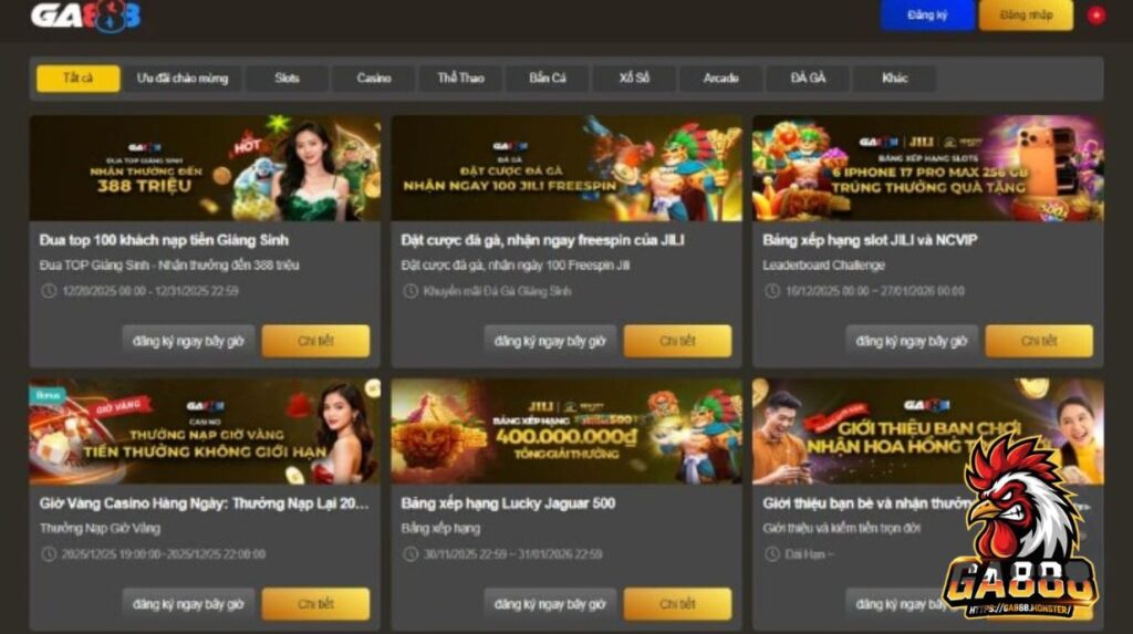 Các lỗi thường gặp khi nhận khuyến mãi GA888