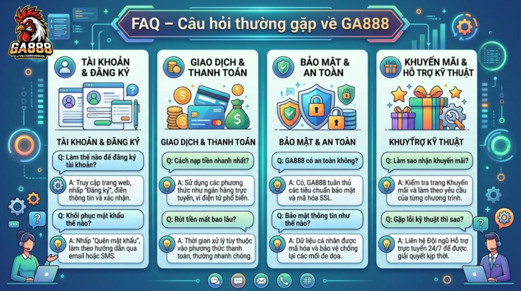 FAQ – Câu hỏi thường gặp về GA888