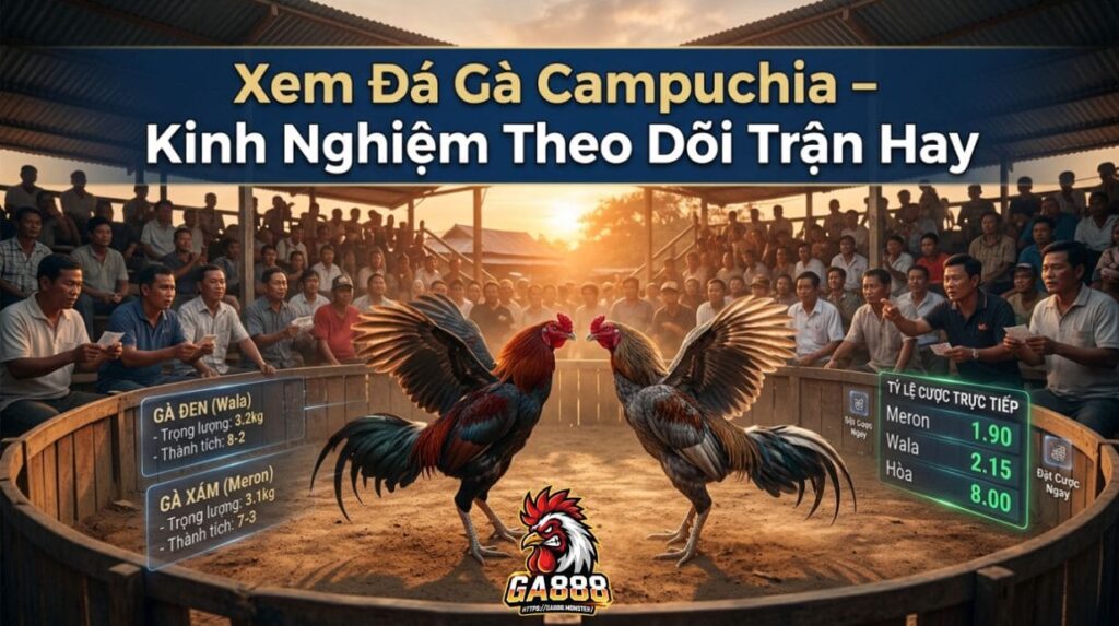 Xem Đá Gà Campuchia – Kinh Nghiệm Theo Dõi Trận Hay