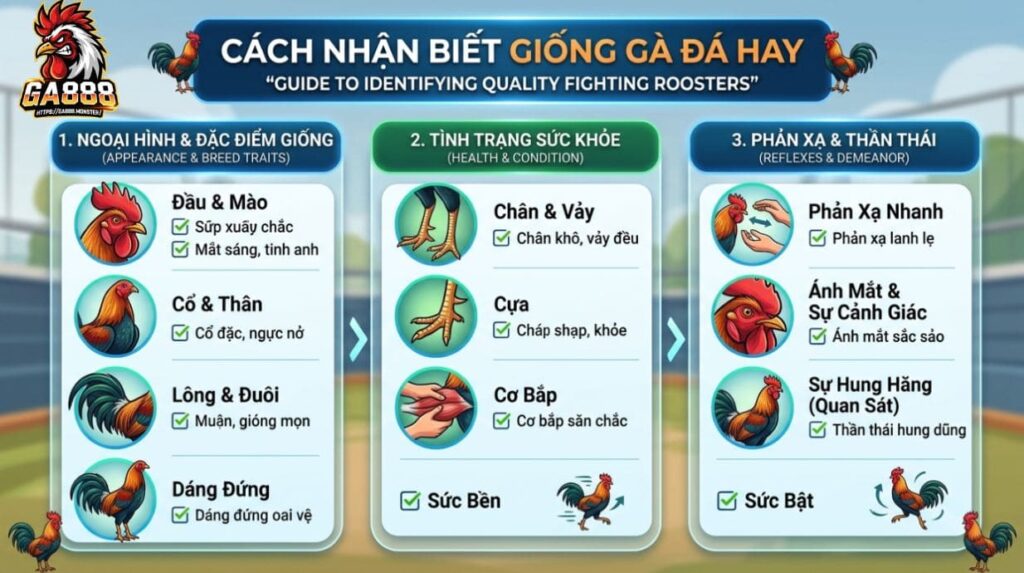 Cách Nhận Biết Giống Gà Đá Hay