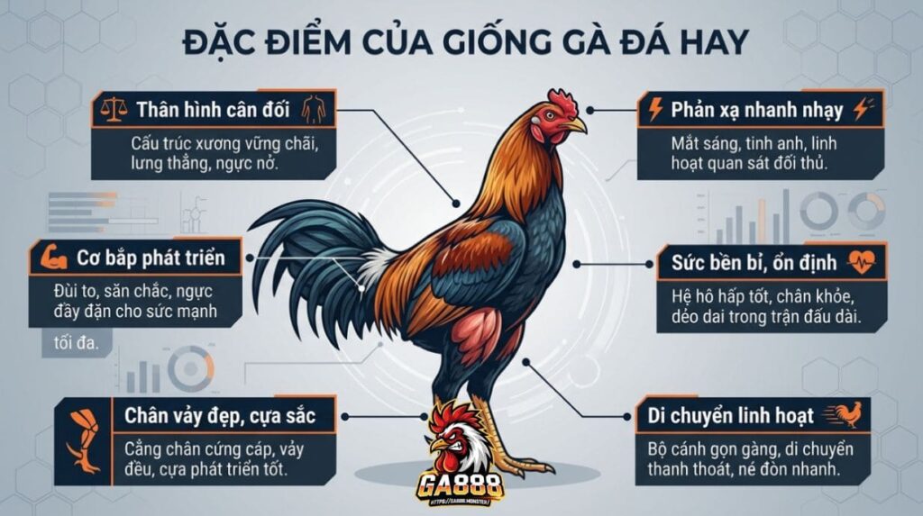 Đặc Điểm Của Giống Gà Đá Hay