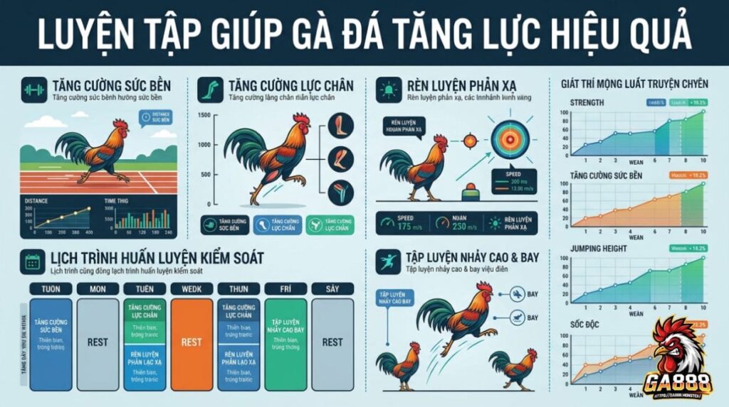 Luyện Tập Giúp Gà Đá Tăng Lực Hiệu Quả