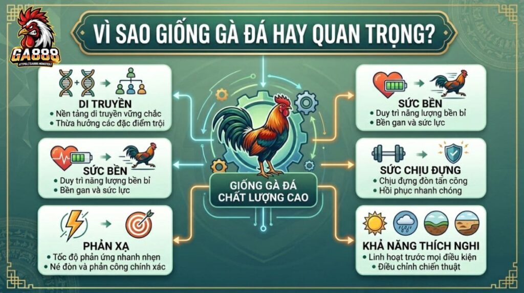 Vì Sao Giống Gà Đá Hay Quan Trọng?